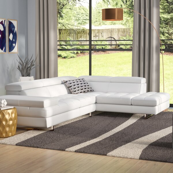 Hugo Leather Sectional By Wade Logan