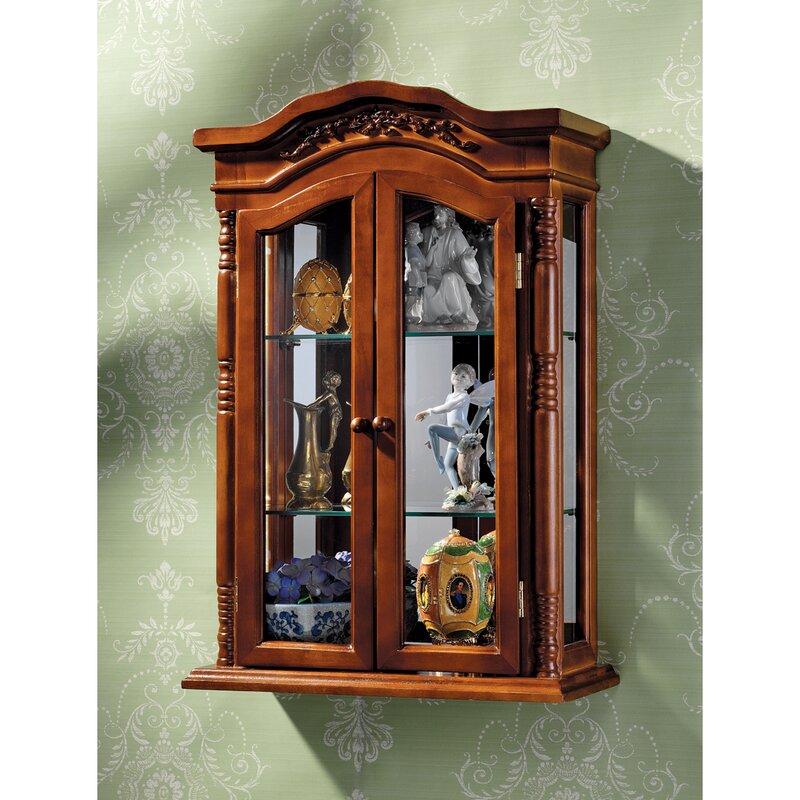 wall mounted curio cabinet