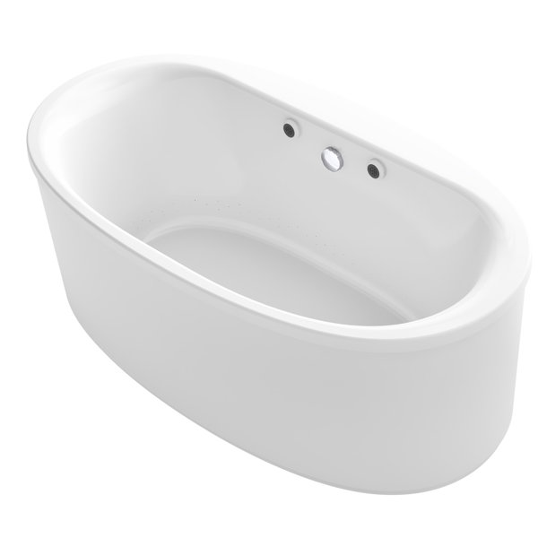 Sunstruck® 66 x 36 Oval Freestanding Air Bathtub by Kohler