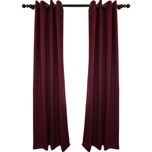 Forestport Solid Blackout Grommet Curtain Panels (Set of 2)