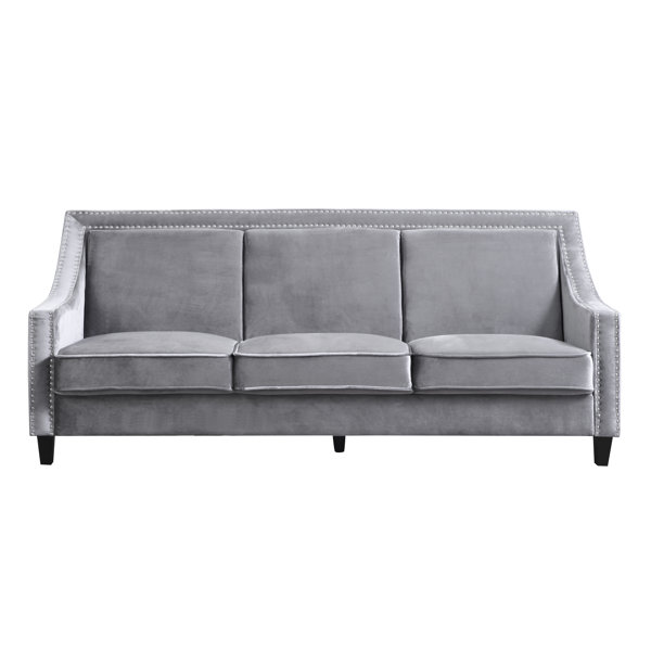 Gray Sofa With Nailhead Trim Wayfair Gray Sofa With Nailhead Trim Wayfair