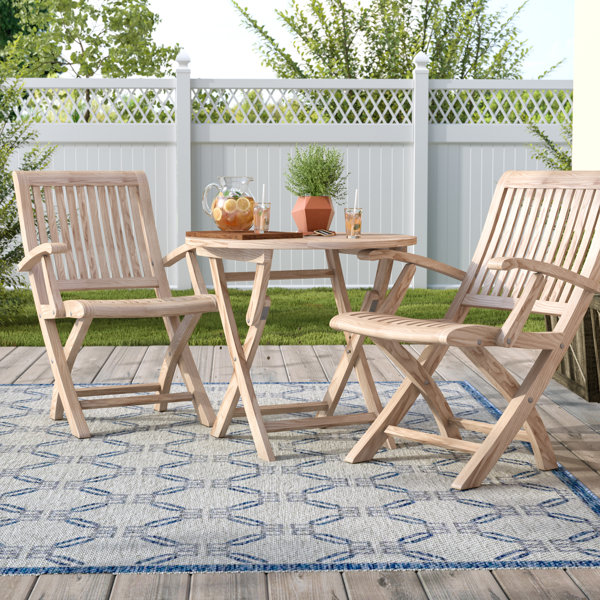 Balmer Teak 3 Piece Bistro Set by Darby Home Co