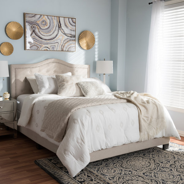 Best #1 Roberto Fabric Upholstered Standard Bed By Wholesale Interiors Wonderful