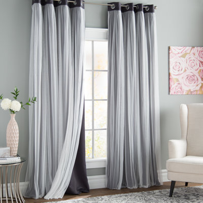 Modern Gray Amp Silver Curtains Drapes Allmodern