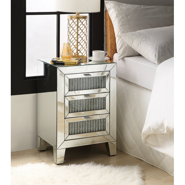 Bluxome 3 Drawer Nightstand By Rosdorf Park Herry Up