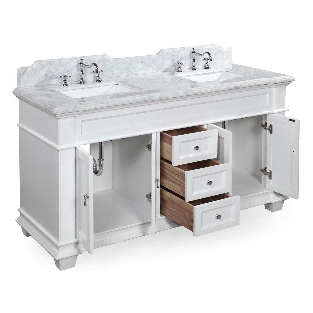KBC Elizabeth 60" Double Bathroom Vanity Set & Reviews Wayfair