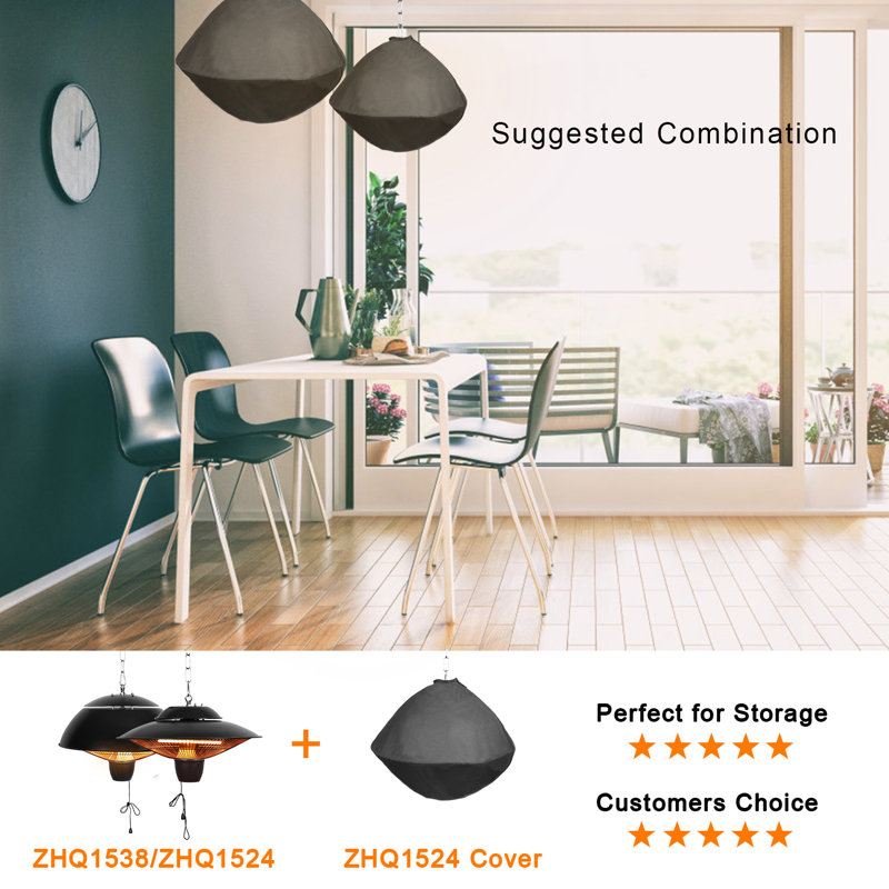Rebrilliant Hanging Outdoor Electric Ceiling Breathable Patio