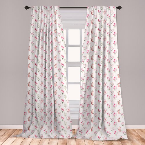 East Urban Home Ambesonne Rustic Curtains Fresh Herbal Garden