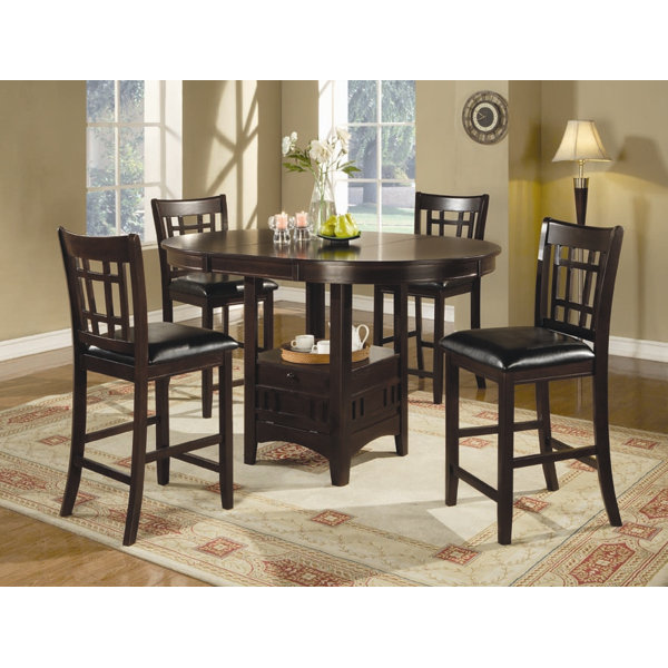 Norwalk Counter Height Extendable Solid Wood Dining Table By Alcott Hill Great Reviews