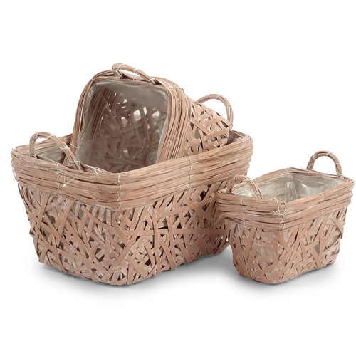 Stonington 3 Piece Wood Planter Box Set August Grove
