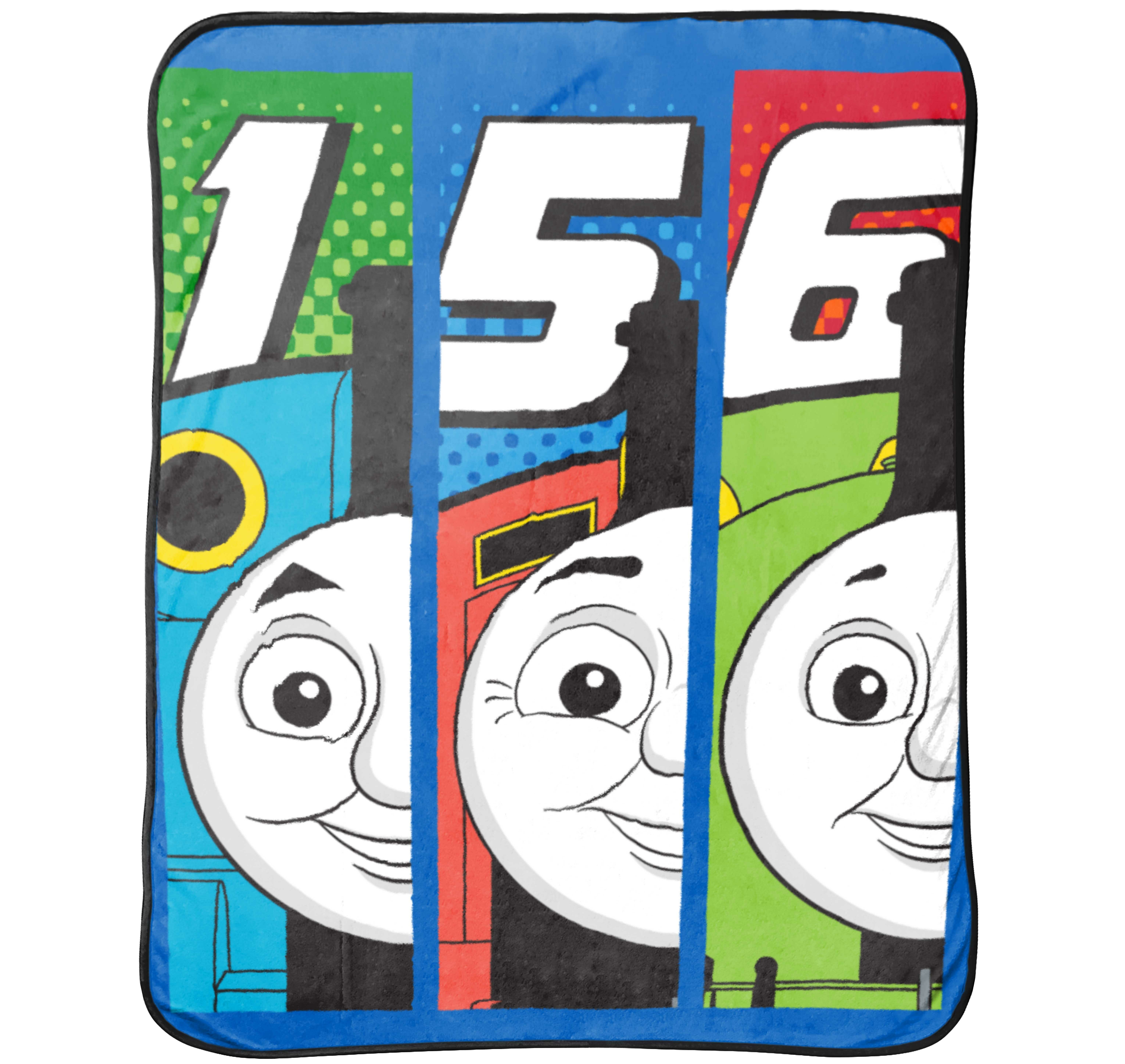 New Thomas The Tank Engine Train Plush Fleece Throw Gift Blanket Tv Show Cartoon Home Garden Patterer Bedding