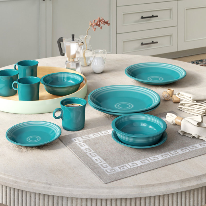 teal plates dinnerware