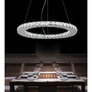 Ring LED 18-Light Crystal Chandelier