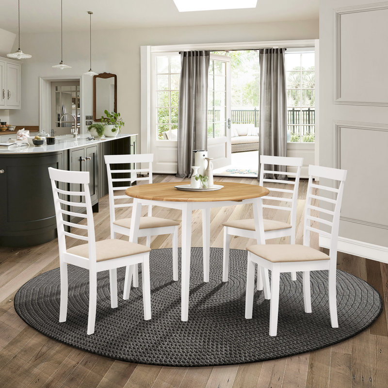 Brambly Cottage Mcneill Extendable Dining Set with 4 ...