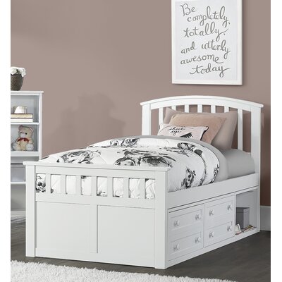 Javin Mates Captains Bed With Drawer Harriet Bee Size Twin Bed