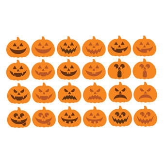 Party Glass Window Halloween spider vinyl stickers X 16