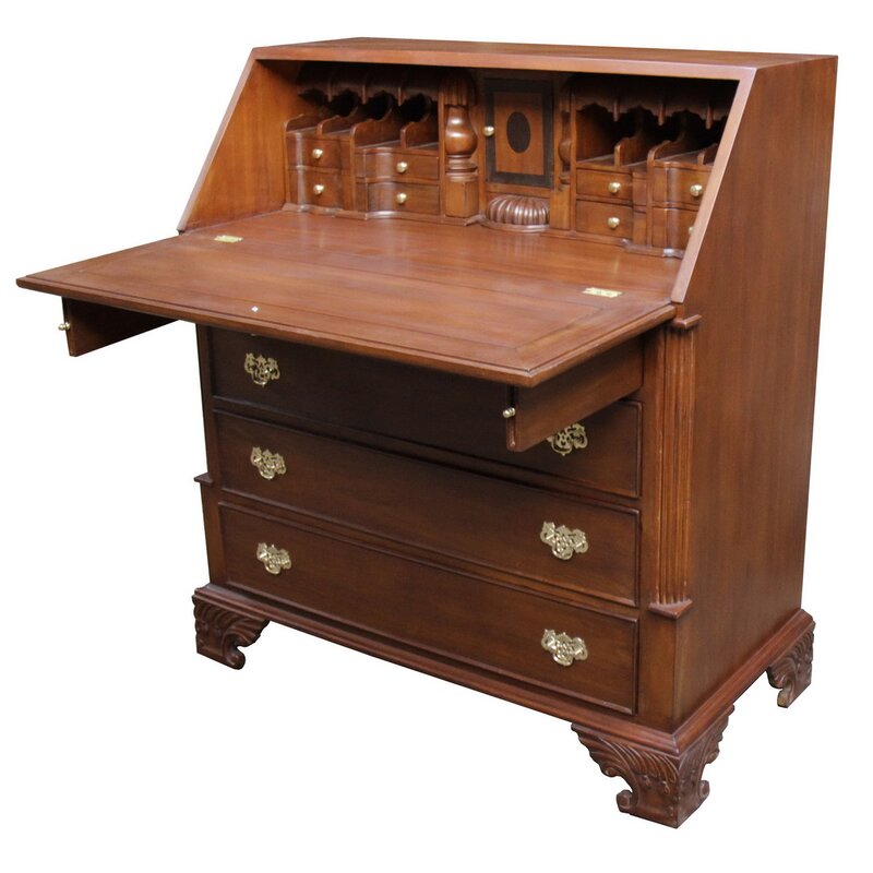 Rosalind Wheeler Beilby Mahogany Bureau Secretary Desk Wayfair Co Uk