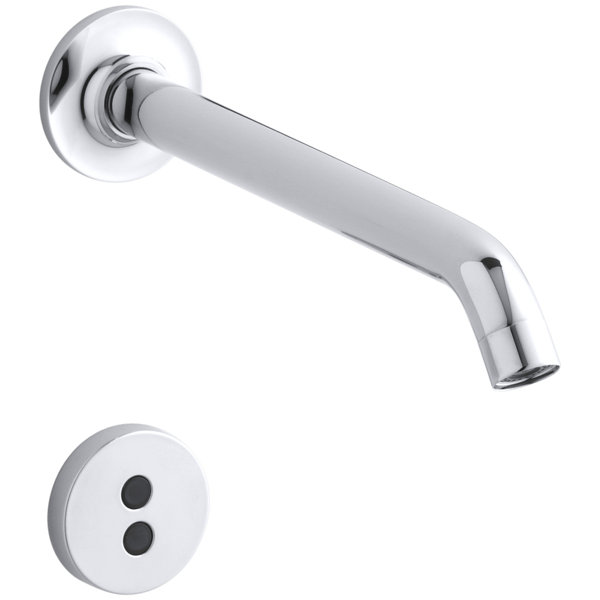 Purist Wall-Mount Commercial Bathroom Sink Faucet Trim with 8-1/4 35-Degree Spout and Insight Technology by Kohler