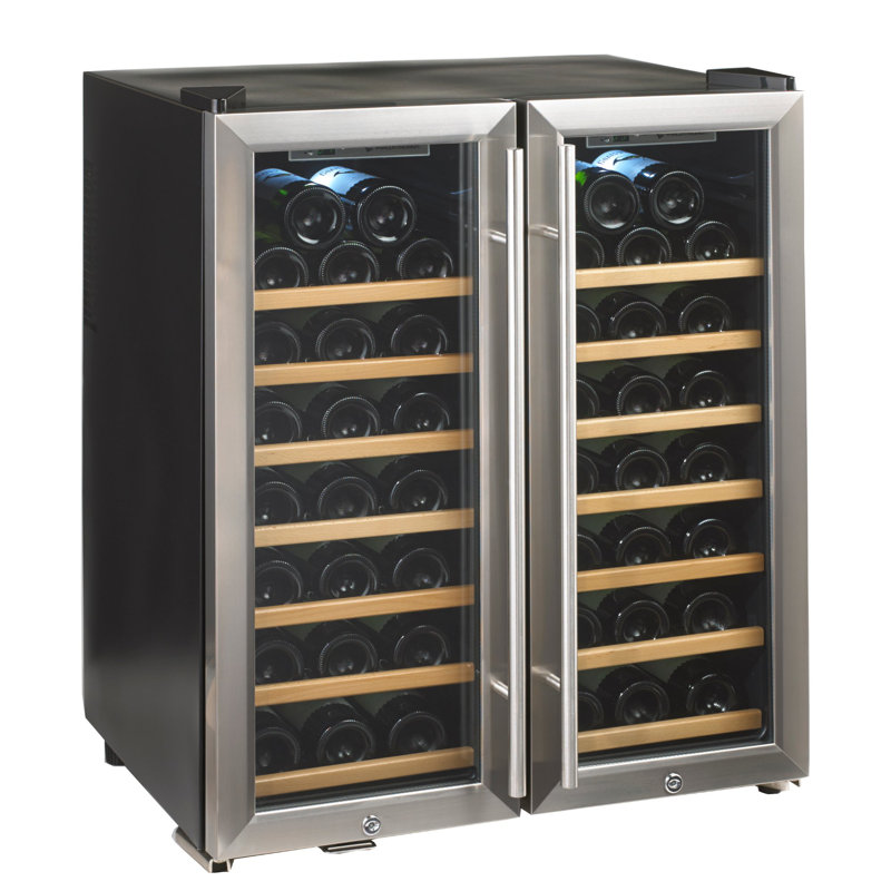 Wine Coolers Refrigerators You Ll Love Wayfair 48 Bottle Silent Series Dual Zone Freestanding Wine Cooler