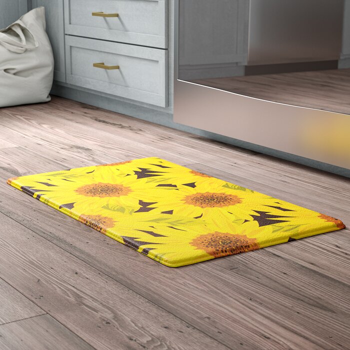 August Grove Guliana Sunflower Kitchen Mat Reviews Wayfair Ca