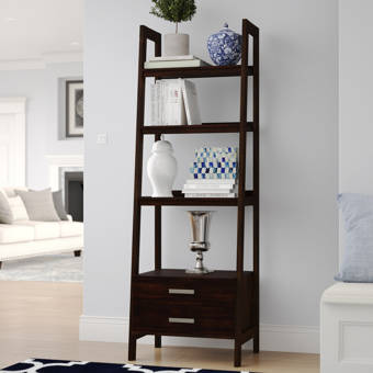 Birch Lane Ine 72 H X 24 W Solid Wood Ladder Bookcase Reviews Wayfair