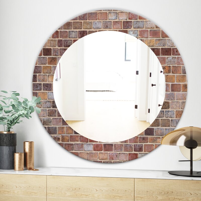 East Urban Home Brick III Wall Mirror | Wayfair