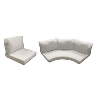 Sofa With Single Cushion Wayfair High Back Indoor Outdoor Sofa Cushion Set Of 3