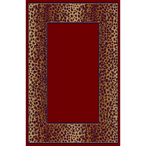 Delia Red/Brown Area Rug by Bloomsbury Market