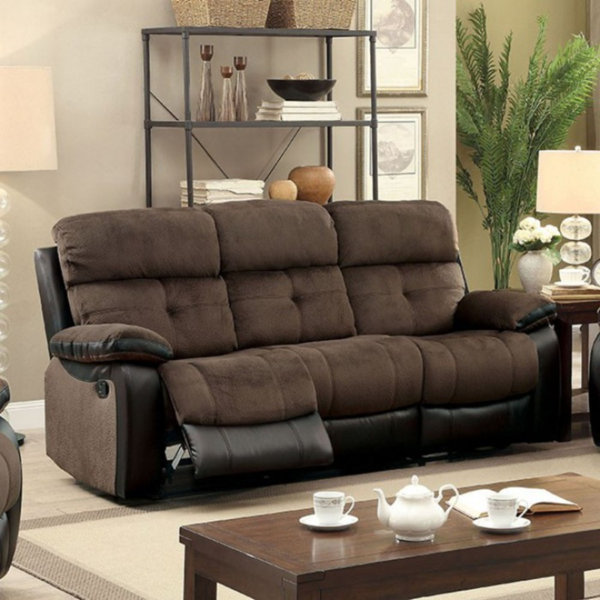 Cool Style Viergeline Leather Reclining Sofa New Deal Alert