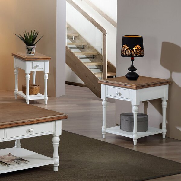 Cornwall End Table With Storage By Highland Dunes