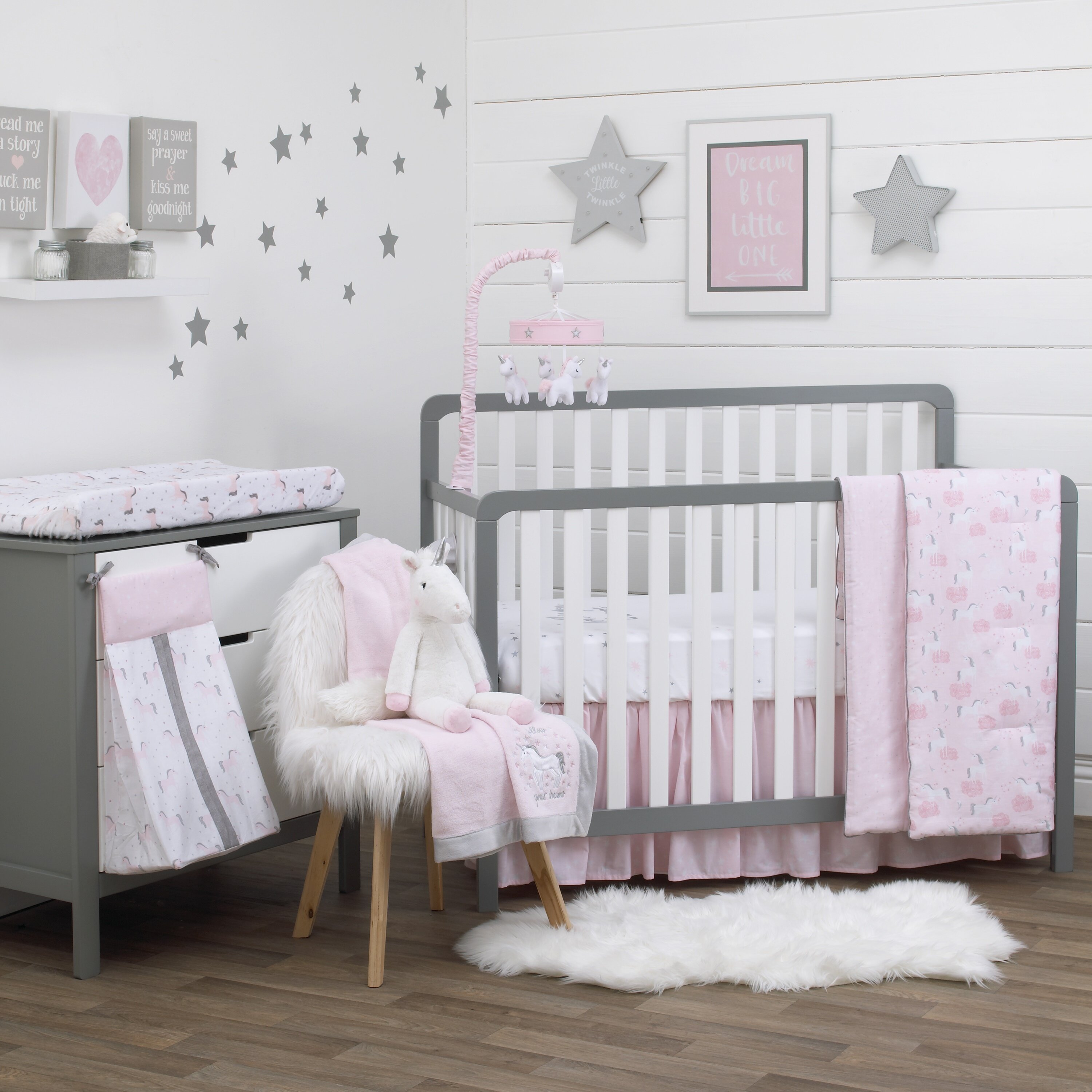 Nojo Unicorn 4 Piece Crib Bedding Set Wayfair