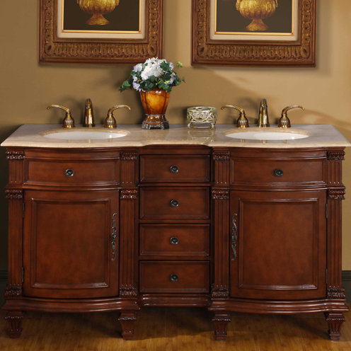 Hartell 60 Double Bathroom Vanity Set by Astoria Grand