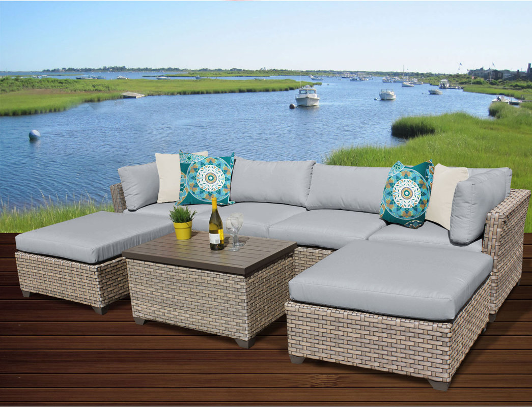 TK Classics Monterey 7 Piece Sectional Set with Cushions & Reviews
