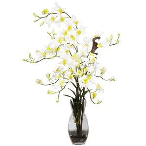 Dendrobium with Vase Silk Flower