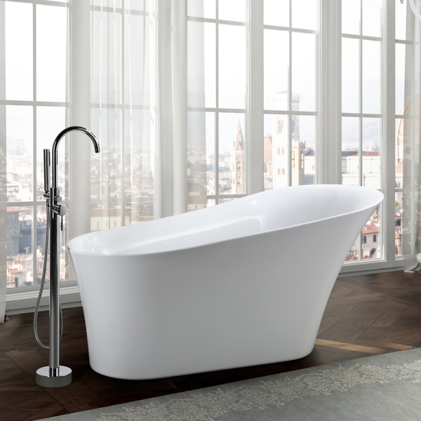 Arezzo 67 x 32 Freestanding Soaking Bathtub by Bellaterra Home