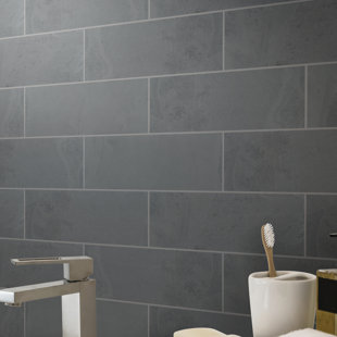 Slate Tile You Ll Love Wayfair Montauk 4 X 12 Slate Subway Tile In Black