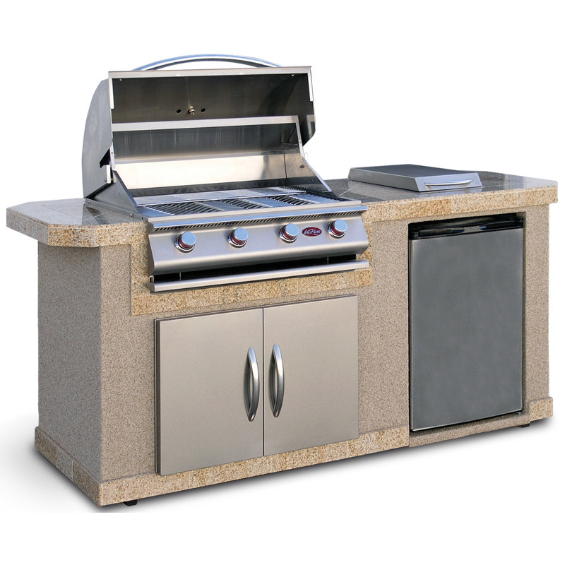 Cal Flame Outdoor Kitchen Islands 4-Burner Built-In ...