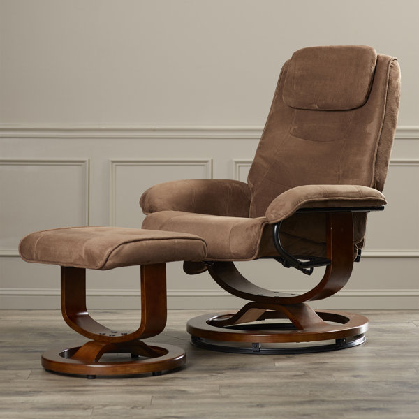 Reclining Heated Massage Chair with Ottoman by Cha