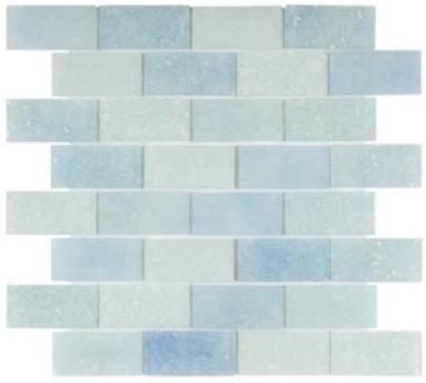 Lakeview 14 x 16 Glass Mosaic Tile in Antigua by Kellani