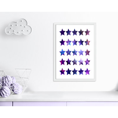 Rockin Kids Wall D&eacute;cor Casa Fine Arts Format White Framed Size 345 H x 245 W x 063 D