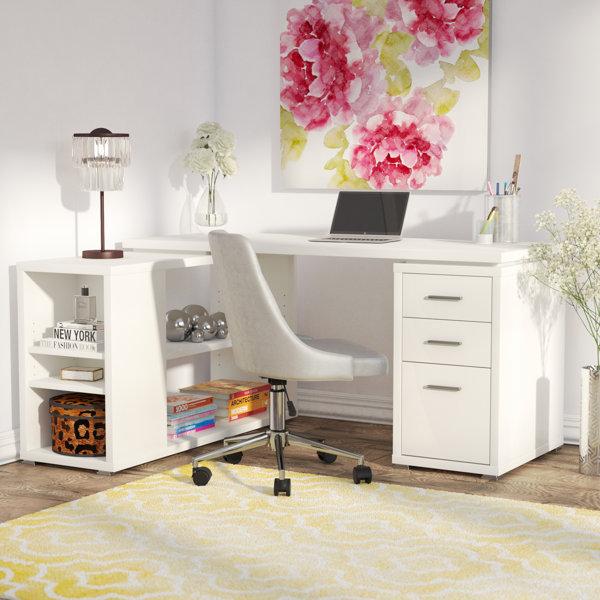 Drewes L-Shaped Desk by Willa Arlo Interiors
