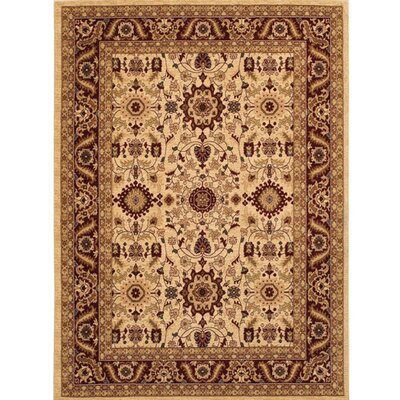 Crillon Beige/Brown Area Rug Astoria Grand Rug Size: Rectangle 9'8