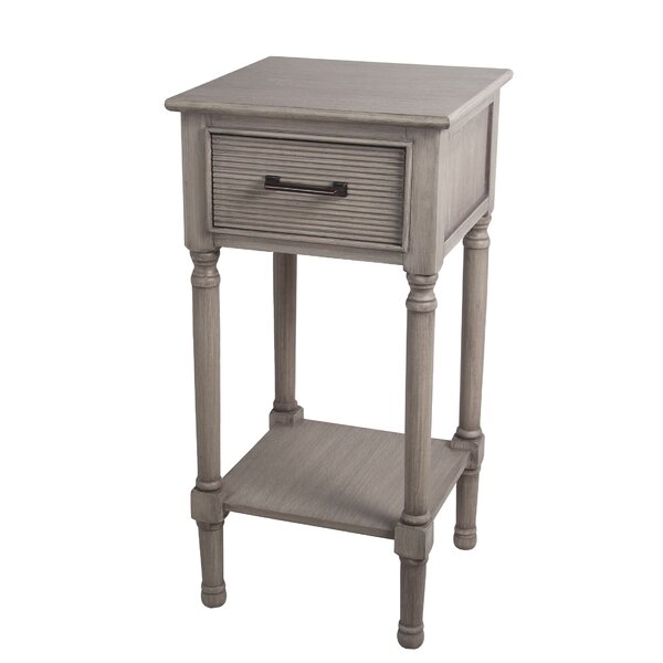 Allura Pearl End Table By Highland Dunes