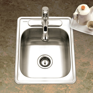 Ada Compliant Shallow Sink Wayfair Glowtone Ada Compliant 22 L X 17 W Topmount Single Bowl Gauge Kitchen Sink