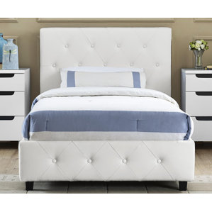 White Bed Frames tufted beds you'll love | wayfair White Bed Frames tufted beds you'll love | wayfair