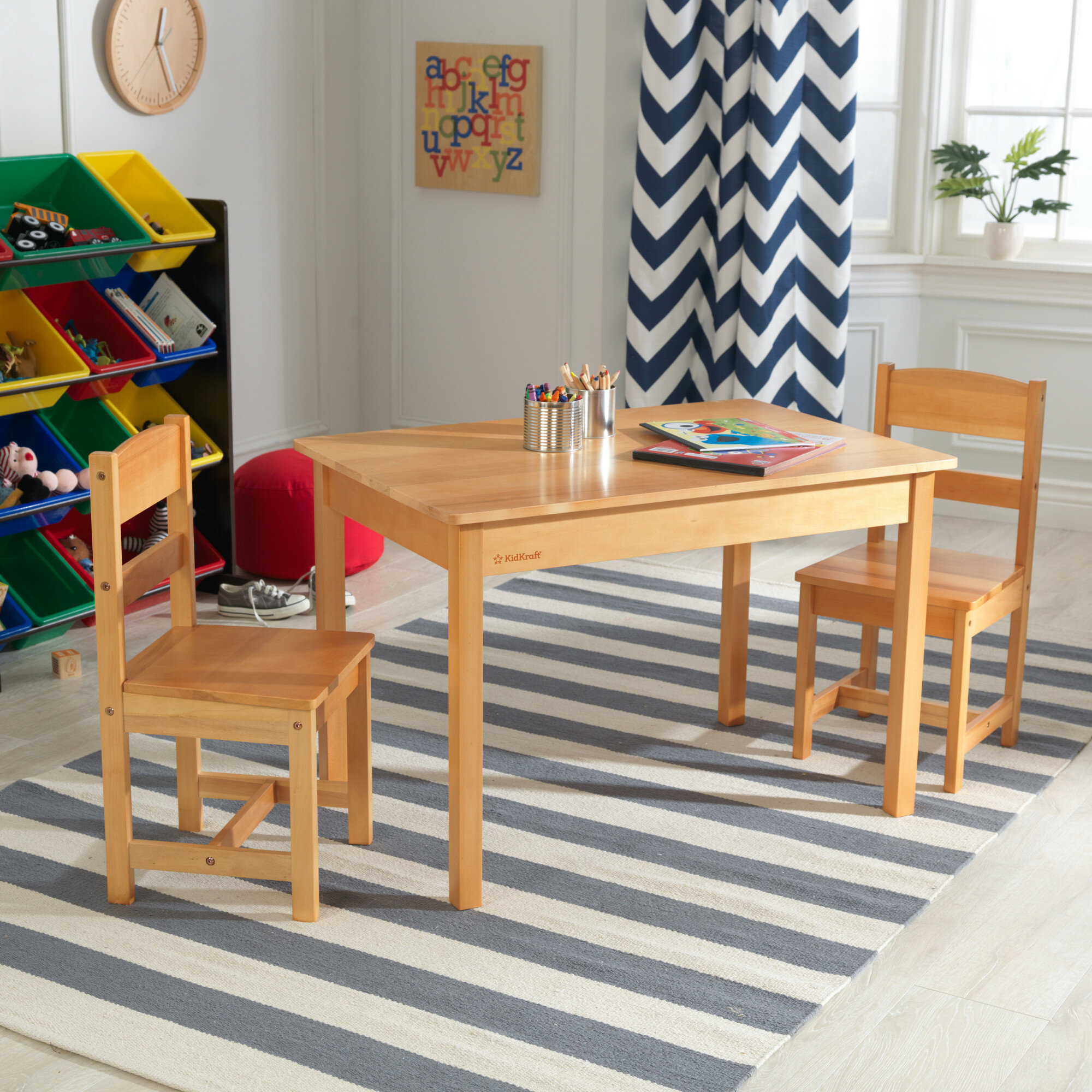 Kidkraft Kids 3 Piece Wood Table Chair Set Reviews Wayfair