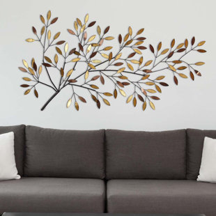 Metal Wall Art Blooming Tree Branch Wall Décor
