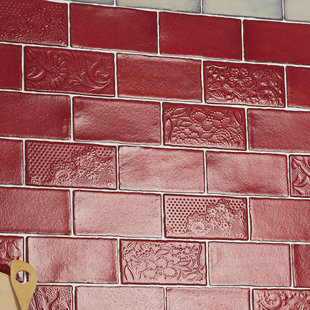 Red Rust Ceramic Tile You Ll Love Wayfair Quickview