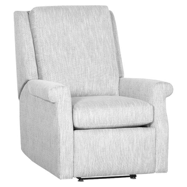 Greek Key Leather Manual Recliner By Fairfield Chair