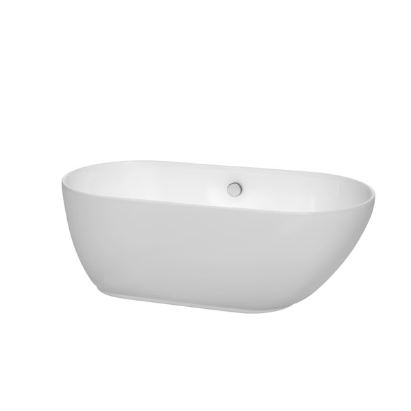 Melissa 60 x 29 Freestanding Bathtub by Wyndham Collection